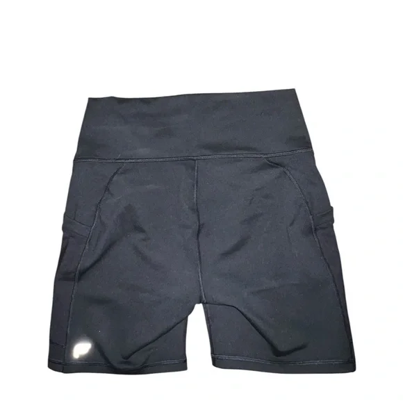 Fabletics Black High Waist Athletic Shorts Moisture-Wicking - Picture 2 of 4